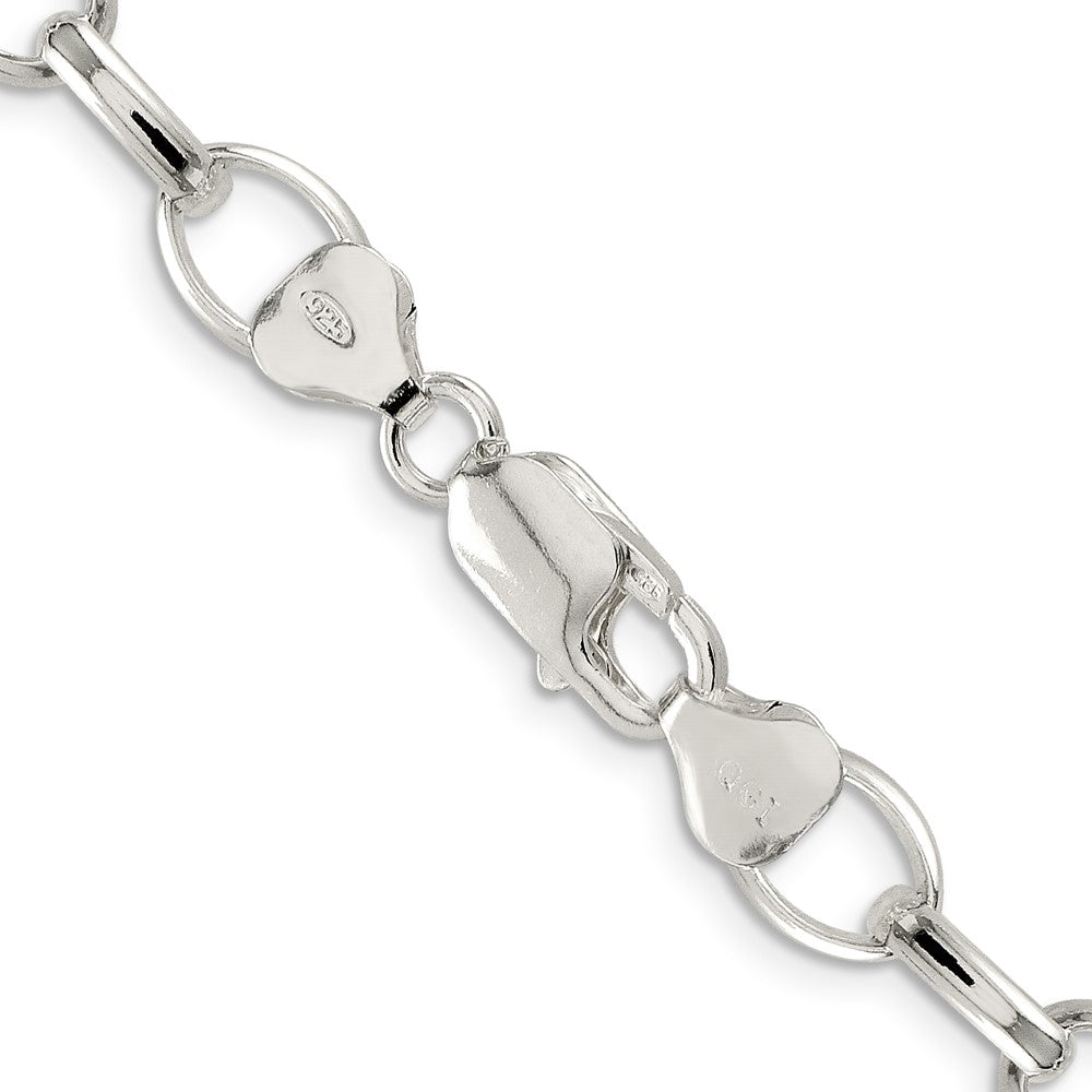 FJC Finejewelers 925 Sterling Silver Fancy Rolo Bracelet Chain 7 Inches x 8 mm
