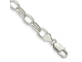 FJC Finejewelers 925 Sterling Silver Fancy Rolo Bracelet Chain 8 Inches x 8 mm