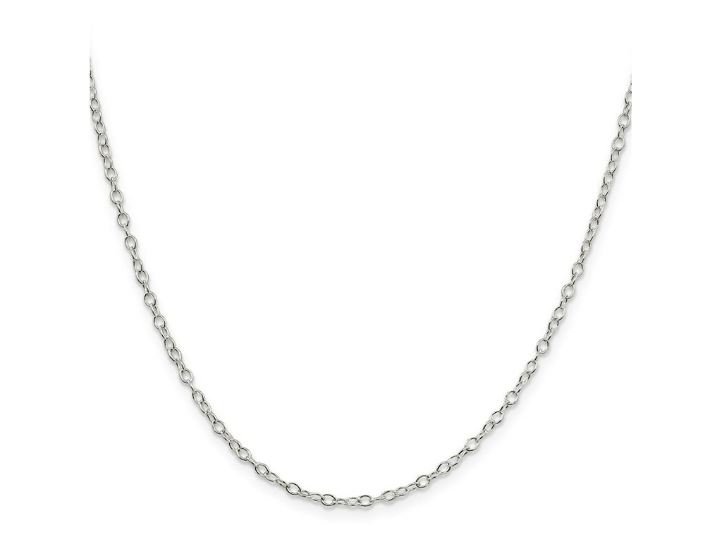 FJC Finejewelers 925 Sterling Silver Oval Cable Chain 18 Inches x 2.25 mm
