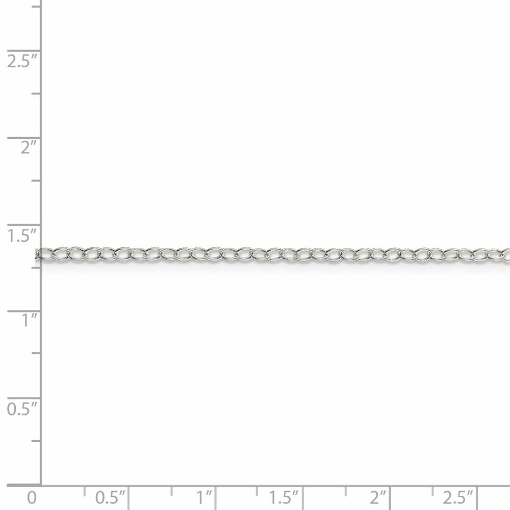 FJC Finejewelers 925 Sterling Silver Oval Cable Chain 24 Inches x 2.25 mm