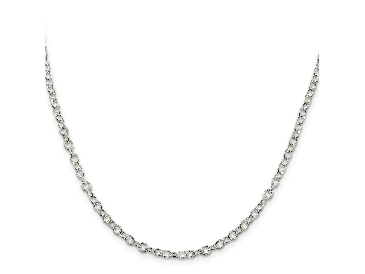 FJC Finejewelers 925 Sterling Silver Oval Cable Chain 20 Inches x 3.75 mm