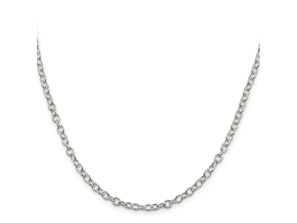 FJC Finejewelers 925 Sterling Silver Oval Cable Chain 26 Inches x 3.75 mm