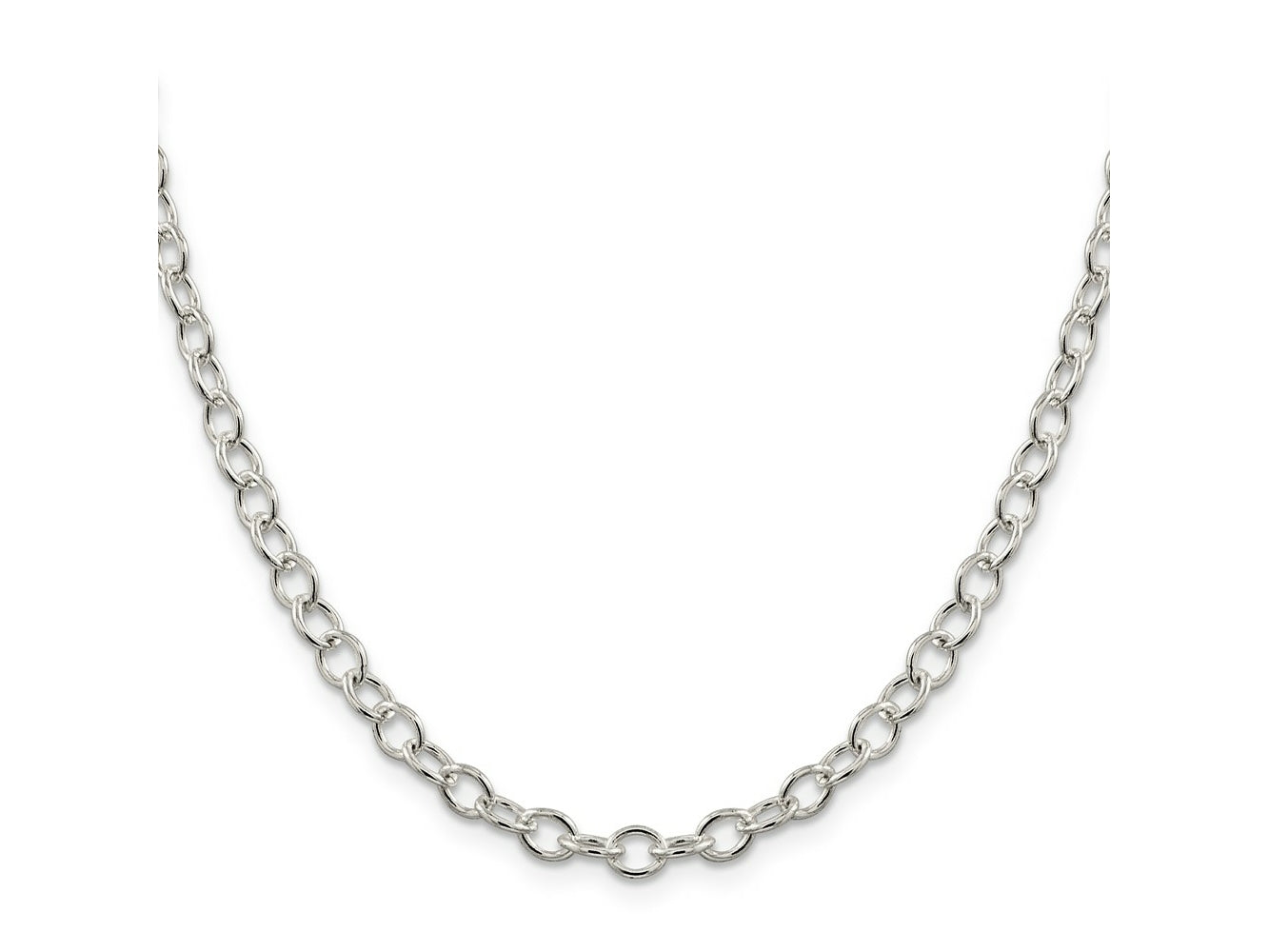 FJC Finejewelers 925 Sterling Silver Oval Cable Chain 20 Inches x 5.3 mm