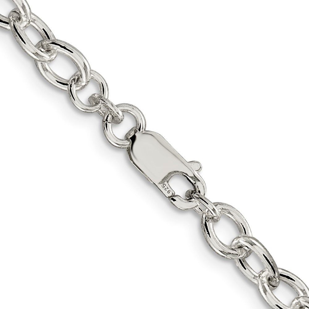 FJC Finejewelers 925 Sterling Silver Oval Cable Chain 18 Inches x 5.75 mm