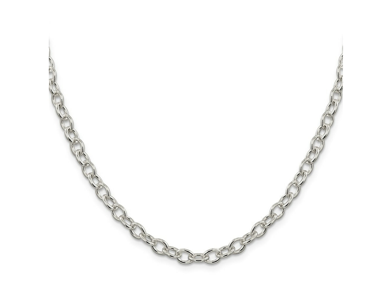 FJC Finejewelers 925 Sterling Silver Oval Cable Chain 24 Inches x 5.75 mm