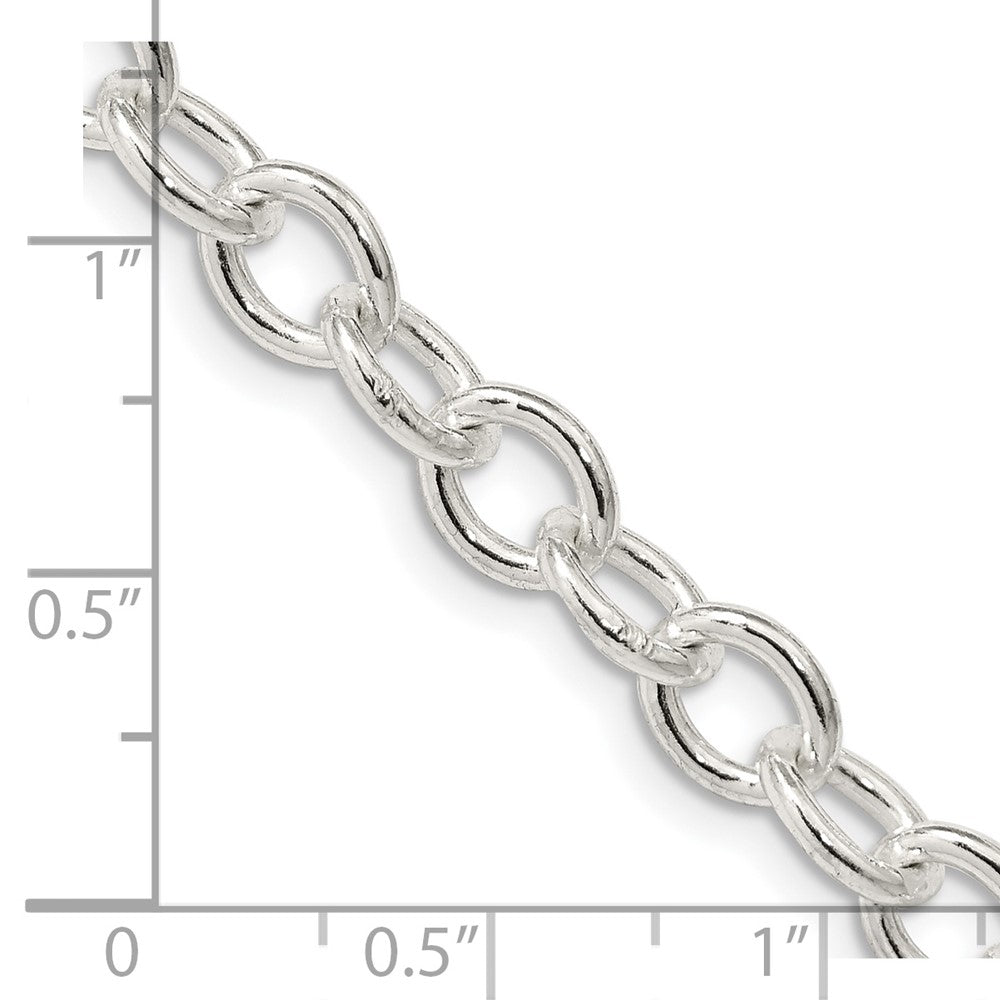 FJC Finejewelers 925 Sterling Silver Oval Cable Chain 18 Inches x 6.8 mm