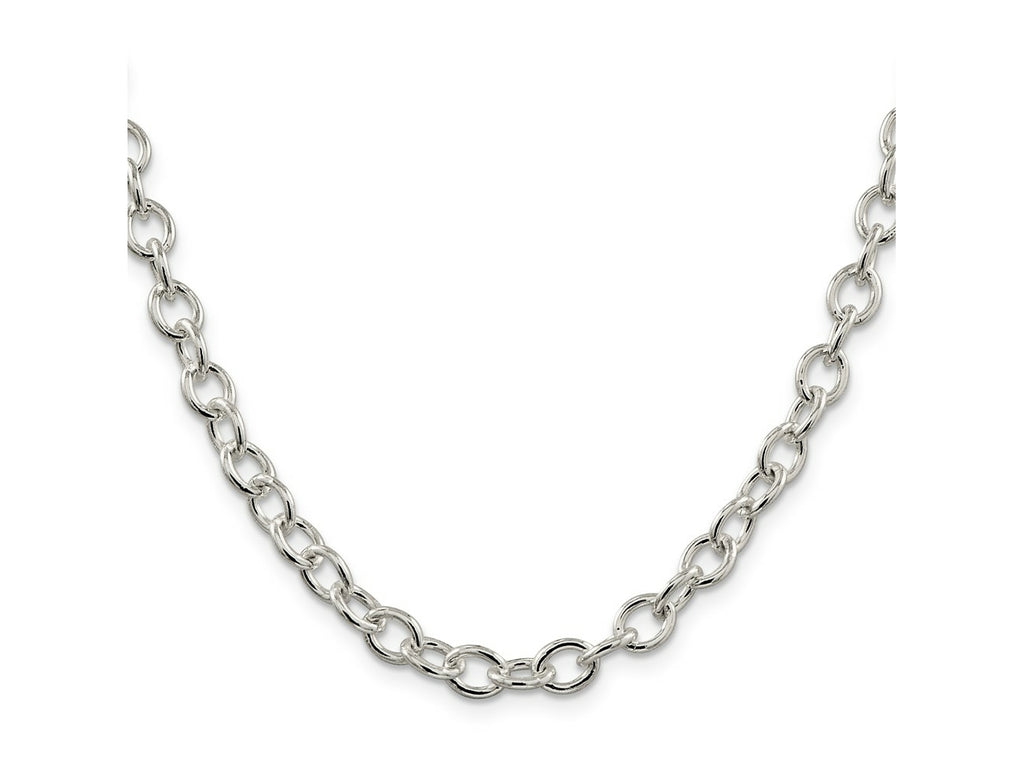 FJC Finejewelers 925 Sterling Silver Oval Cable Chain 20 Inches x 6.8 mm