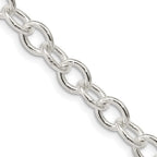 FJC Finejewelers 925 Sterling Silver Oval Cable Chain 24 Inches x 6.8 mm