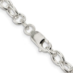 FJC Finejewelers 925 Sterling Silver Oval Cable Chain 24 Inches x 6.8 mm