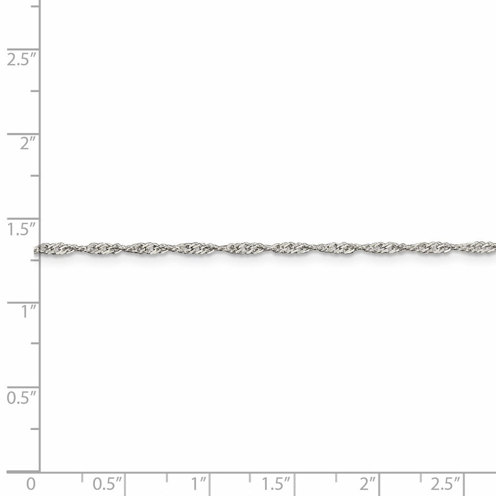 FJC Finejewelers 925 Sterling Silver Singapore Chain 24 Inches x 1.75 mm