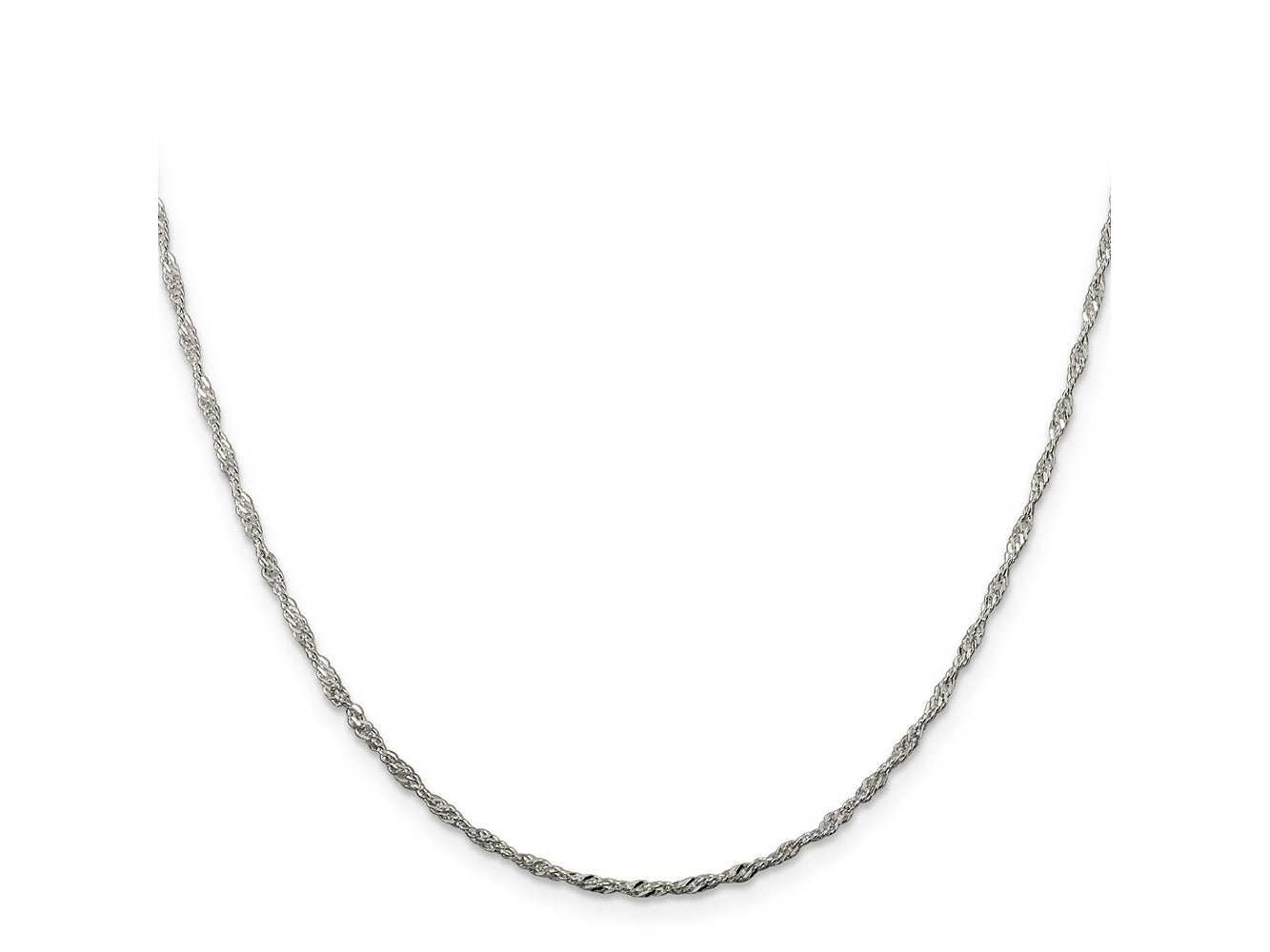 FJC Finejewelers 925 Sterling Silver Singapore Chain 30 Inches x 1.75 mm