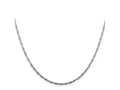 FJC Finejewelers 925 Sterling Silver Open Link Rhodium Plated Singapore Chain 22 Inches x 1.75 mm