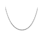 FJC Finejewelers 925 Sterling Silver Open Link Rhodium Plated Singapore Chain 22 Inches x 1.75 mm
