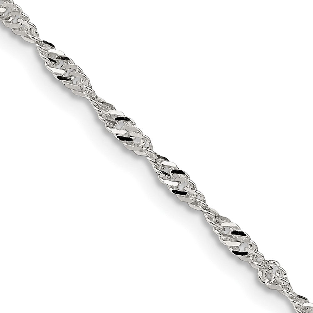 FJC Finejewelers 925 Sterling Silver Singapore Chain 22 Inches x 2 mm