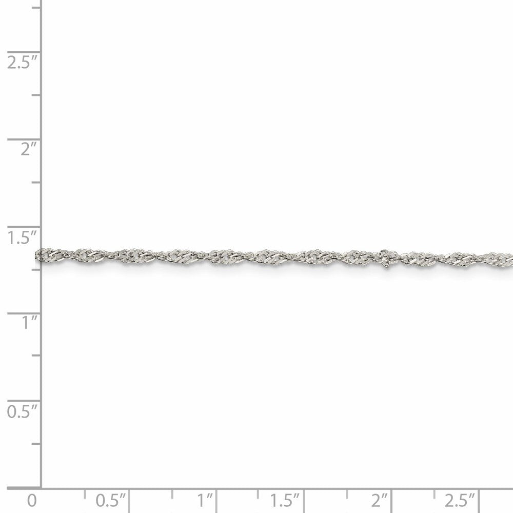 FJC Finejewelers 925 Sterling Silver Singapore Chain 30 Inches x 2 mm