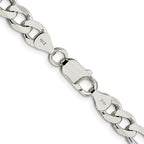 FJC Finejewelers 925 Sterling Silver Pavé Flat Figaro Chain 20 Inches x 7.25 mm
