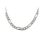 FJC Finejewelers 925 Sterling Silver Pavé Flat Figaro Chain 20 Inches x 7.25 mm