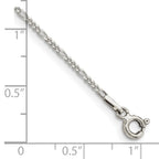 FJC Finejewelers 925 Sterling Silver Figaro Bracelet Chain 7 Inches x 1.4 mm