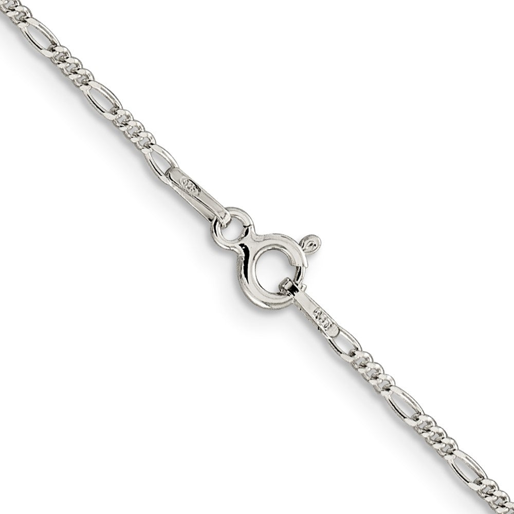 FJC Finejewelers 925 Sterling Silver Figaro Bracelet Chain 8 Inches x 1.4 mm