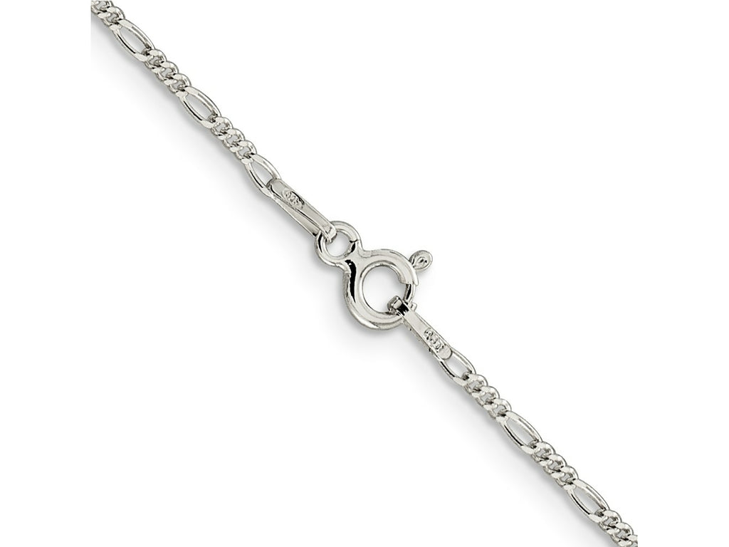 FJC Finejewelers 925 Sterling Silver 1.4mm Figaro Chain Anklet 9 Inches x 1 mm