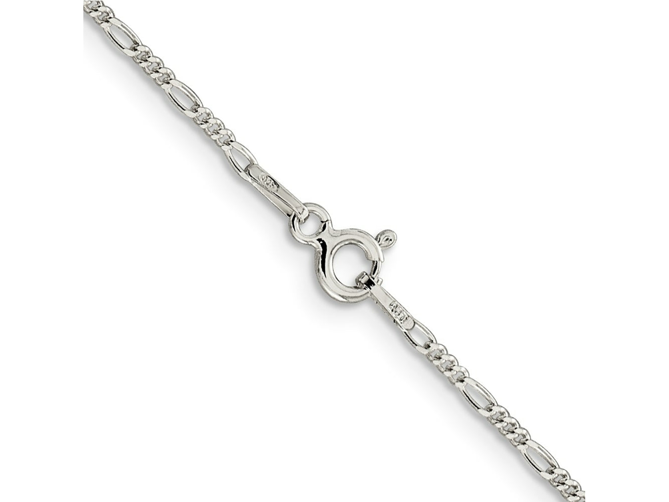 FJC Finejewelers 925 Sterling Silver 1.4mm Figaro Chain Anklet 9 Inches x 1 mm