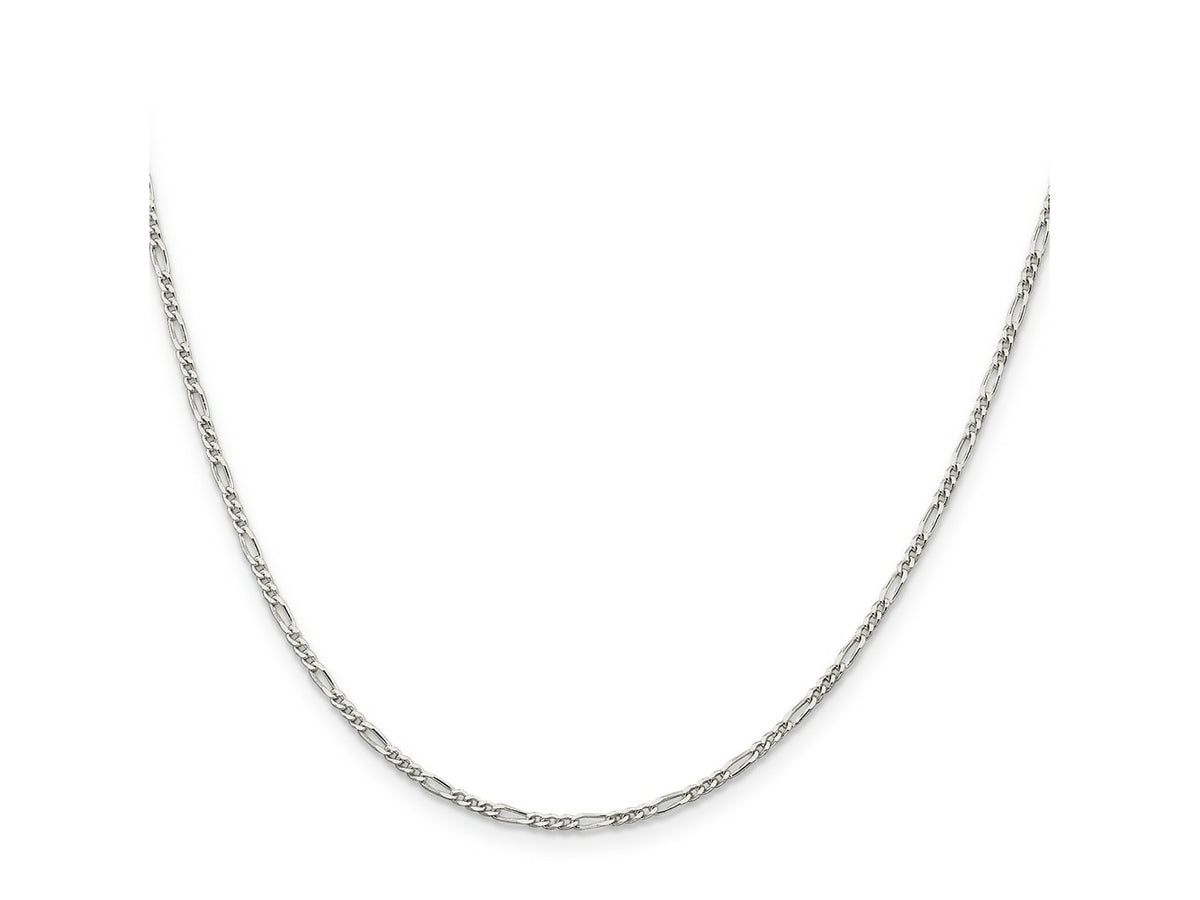 FJC Finejewelers 925 Sterling Silver Figaro Chain 22 Inches x 1.75 mm