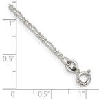FJC Finejewelers 925 Sterling Silver Figaro Bracelet Chain 8 Inches x 1.75 mm