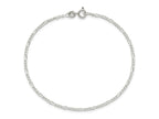 FJC Finejewelers 925 Sterling Silver Figaro Bracelet Chain 8 Inches x 1.75 mm