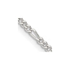 FJC Finejewelers 925 Sterling Silver Figaro Chain 14 Inches x 2.25 mm