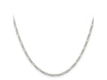 FJC Finejewelers 925 Sterling Silver Figaro Chain 24 Inches x 2.25 mm
