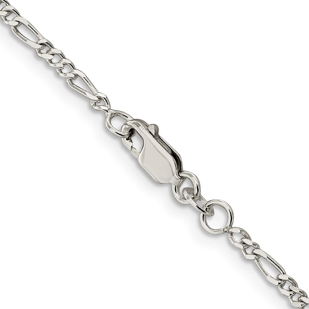 FJC Finejewelers 925 Sterling Silver Figaro Bracelet Chain 6 Inches x 2.25 mm