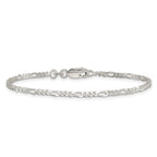 FJC Finejewelers 925 Sterling Silver Figaro Bracelet Chain 7 Inches x 2.25 mm
