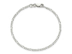 FJC Finejewelers 925 Sterling Silver Figaro Bracelet Chain 7 Inches x 2.25 mm