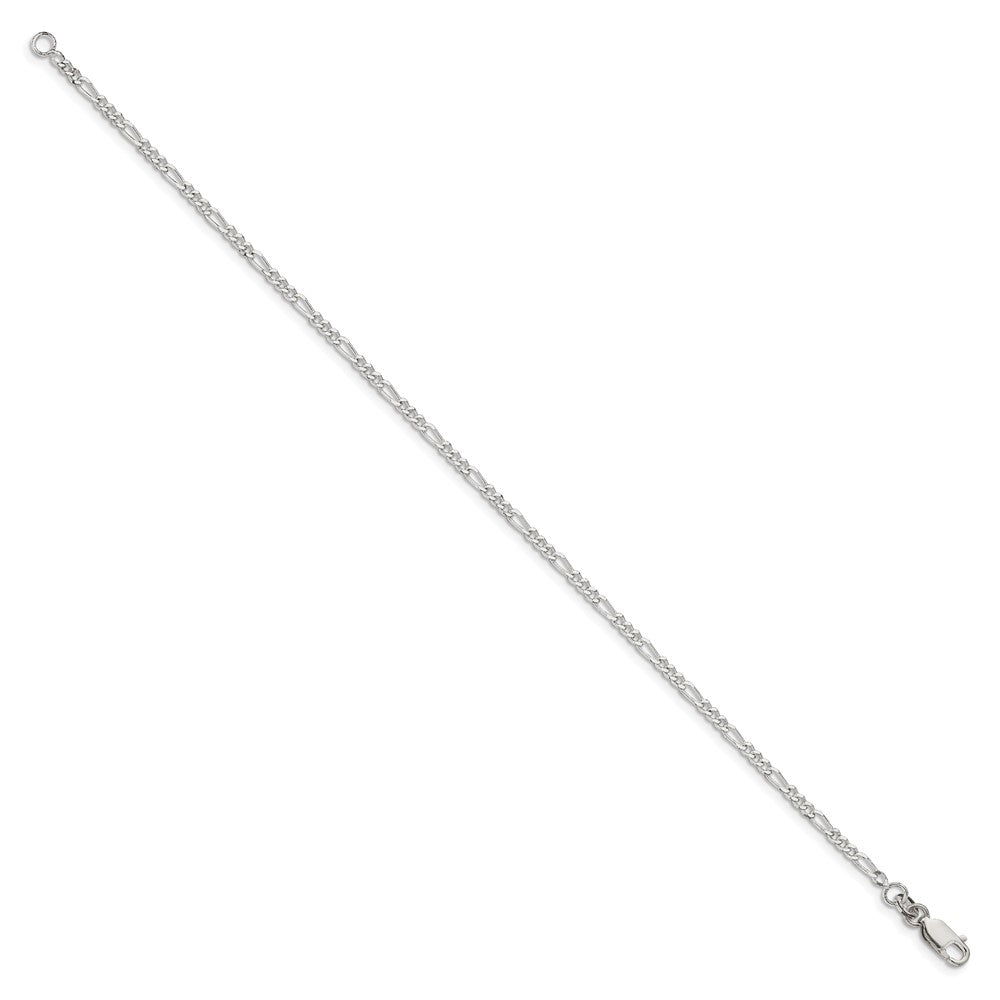 FJC Finejewelers 925 Sterling Silver Figaro Bracelet Chain 8 Inches x 2.25 mm
