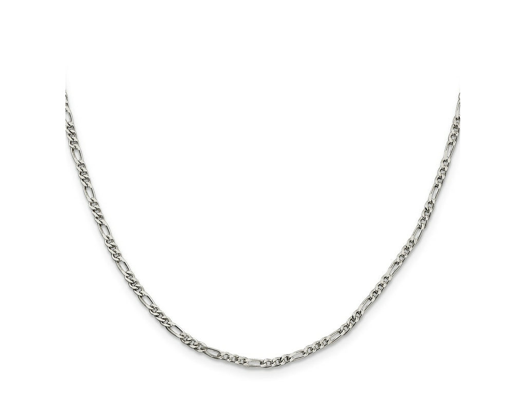FJC Finejewelers 925 Sterling Silver Figaro Chain 14 Inches x 2.5 mm