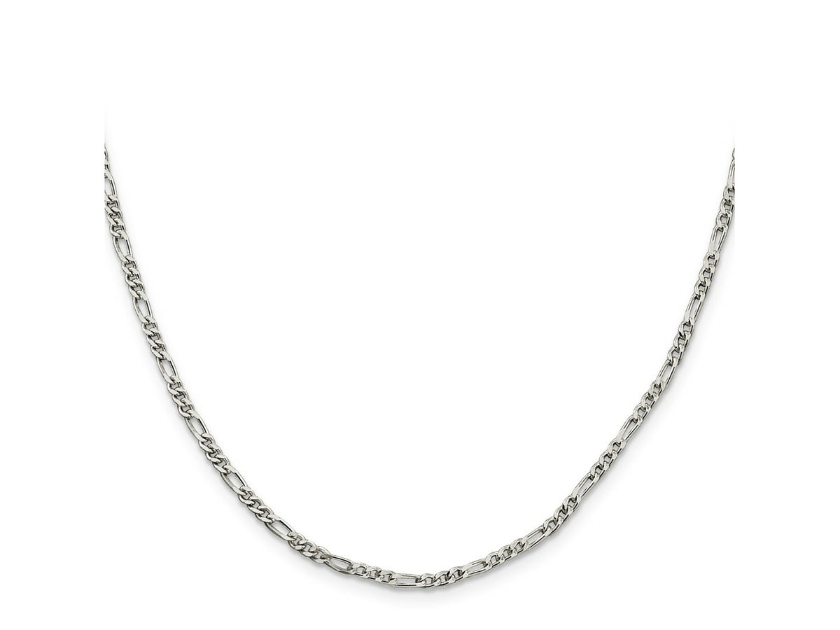 FJC Finejewelers 925 Sterling Silver Figaro Chain 14 Inches x 2.5 mm