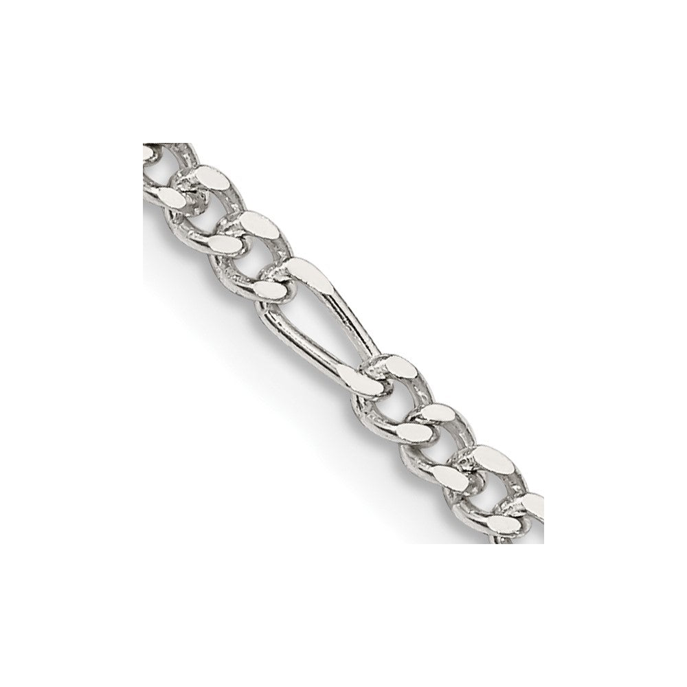 FJC Finejewelers 925 Sterling Silver Figaro Bracelet Chain 6 Inches x 2.5 mm