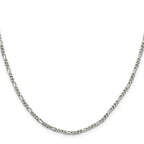 FJC Finejewelers 925 Sterling Silver Figaro Bracelet Chain 6 Inches x 2.5 mm