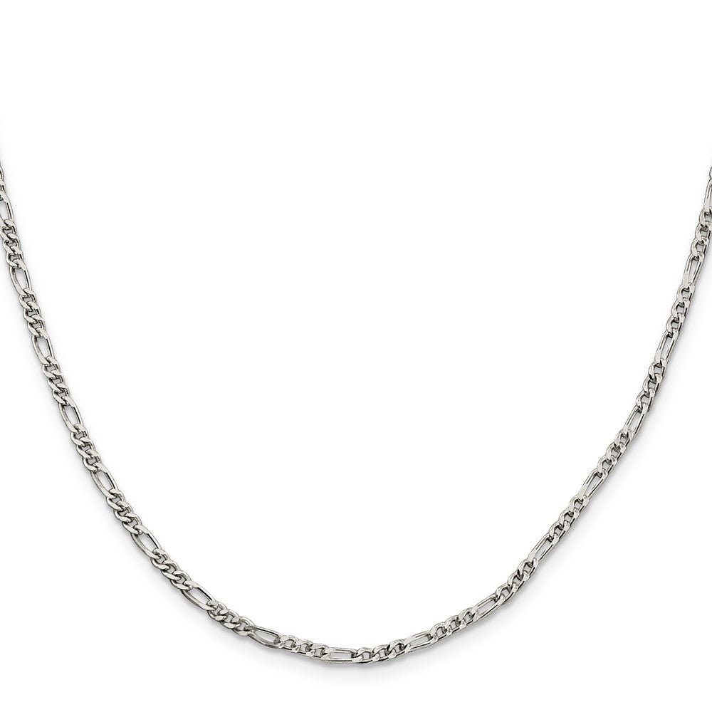 FJC Finejewelers 925 Sterling Silver Figaro Bracelet Chain 6 Inches x 2.5 mm