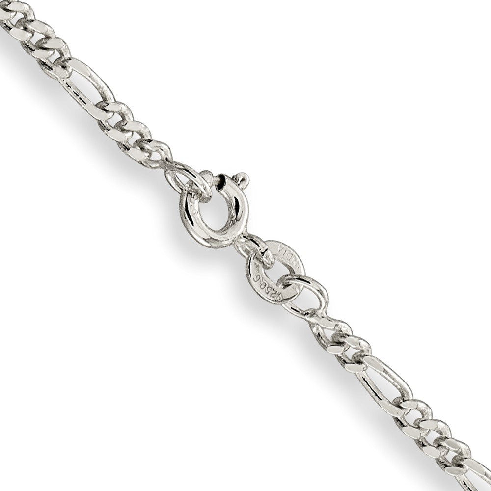 FJC Finejewelers 925 Sterling Silver Figaro Bracelet Chain 6 Inches x 2.5 mm