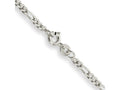 FJC Finejewelers 925 Sterling Silver Figaro Bracelet Chain 6 Inches x 2.5 mm