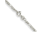 FJC Finejewelers 925 Sterling Silver Figaro Bracelet Chain 6 Inches x 2.5 mm