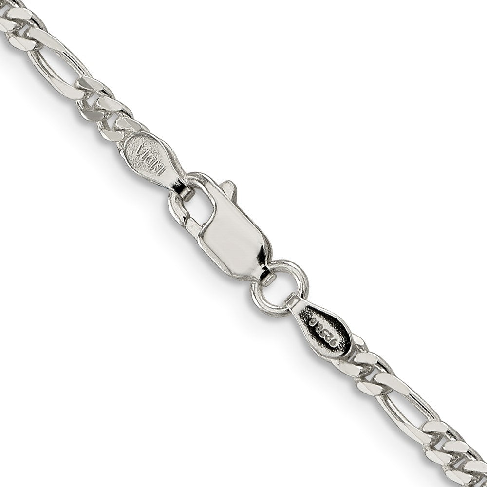FJC Finejewelers 925 Sterling Silver Figaro Bracelet Chain 7 Inches x 2.85 mm