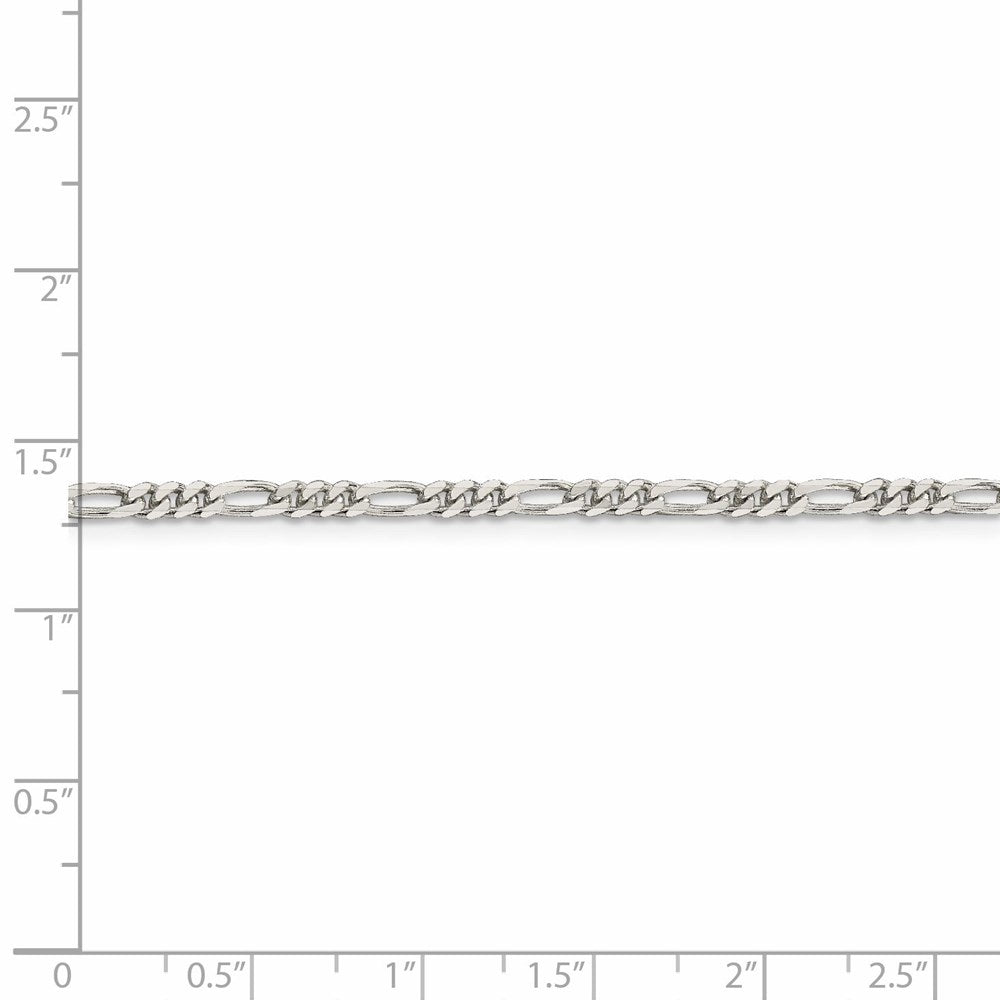 FJC Finejewelers 925 Sterling Silver Figaro Bracelet Chain 7 Inches x 2.85 mm
