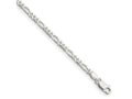 FJC Finejewelers 925 Sterling Silver Figaro Bracelet Chain 7 Inches x 2.85 mm