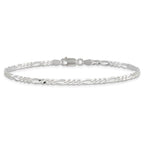 FJC Finejewelers 925 Sterling Silver Figaro Bracelet Chain 8 Inches x 2.85 mm