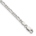FJC Finejewelers 925 Sterling Silver Figaro Bracelet Chain 8 Inches x 2.85 mm