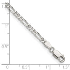 FJC Finejewelers 925 Sterling Silver Figaro Bracelet Chain 8 Inches x 2.85 mm