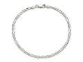FJC Finejewelers 925 Sterling Silver Figaro Bracelet Chain 8 Inches x 2.85 mm