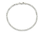 FJC Finejewelers 925 Sterling Silver Figaro Bracelet Chain 8 Inches x 2.85 mm